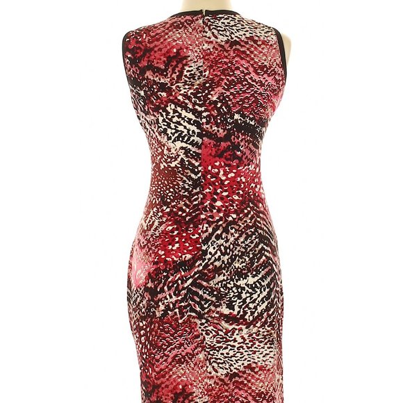 NWOT Calvin Klein red, pink, black dress, size 6 - Picture 3 of 5